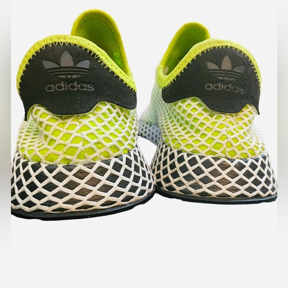 SOLD. ADIDAS mens B2779 slime lime green Deerupt Running Sneakers athletic shoes - Picture 8 of 13